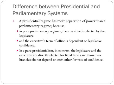 PPT - Presidential vs Parliamentary Systems PowerPoint Presentation ...