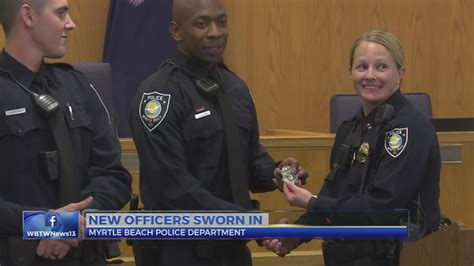 Myrtle Beach police swear in dozen new officers