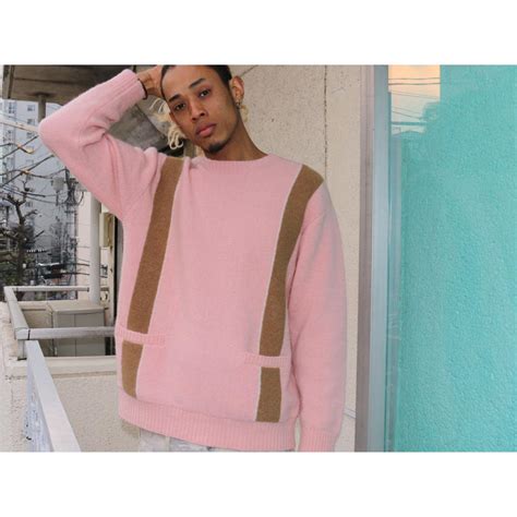 でチクチク SON サノバチーズ Skins Knit pink HqK49-m51551934114 OF THE CHEESE しまってい