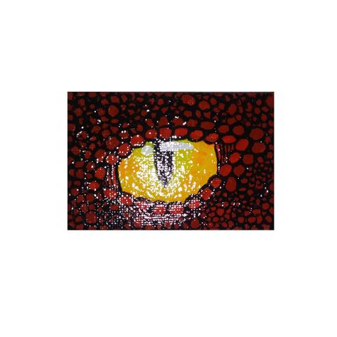 Original 2" x 3" Dragon Eye Magnetic Acrylic Painting