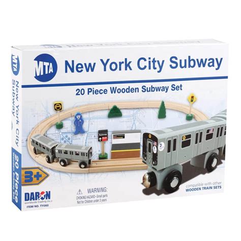 MTA 20 Piece Wooden Subway Set - Tenement Museum