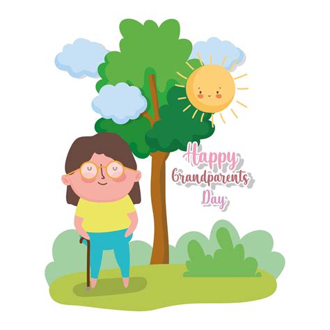 happy grandparents day cartoon design 2055912 Vector Art at Vecteezy