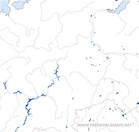 Ural Mountains map