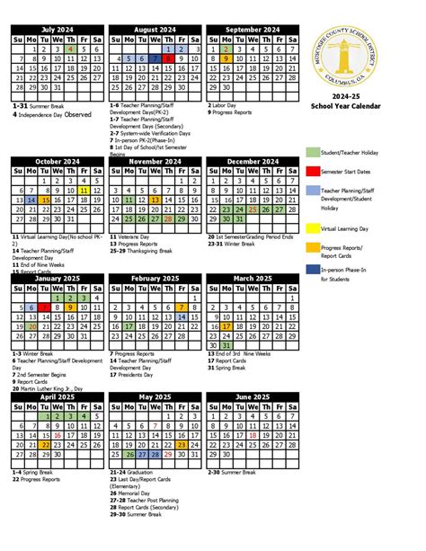 Muscogee County Schools Calendar 2024-2025 | MCSD Georgia