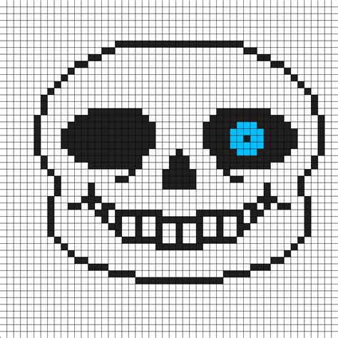 Download Undertale Sans Pixel Art Grid - 3 Masks, Papyrus, Sans, Blue ...