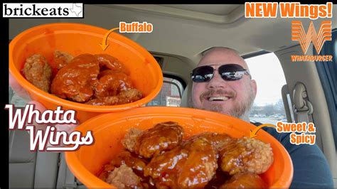 Whataburger *NEW* Whata Wings REVIEW- Buffalo and Sweet & Spicy ...