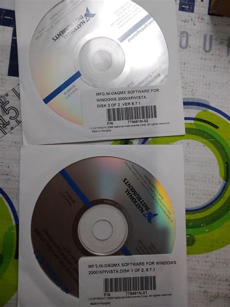 Used NATIONAL INSTRUMENTS NI-DAQMX 779461N-01 & 779461N-02 SOFTWARE FOR WINDOWS for Sale at S...