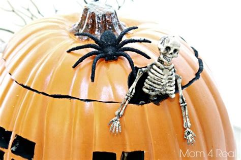 Pumpkin Decorating Ideas Using Foam Pumpkins (Funkins) - Mom 4 Real | Pumpkin decorating ...