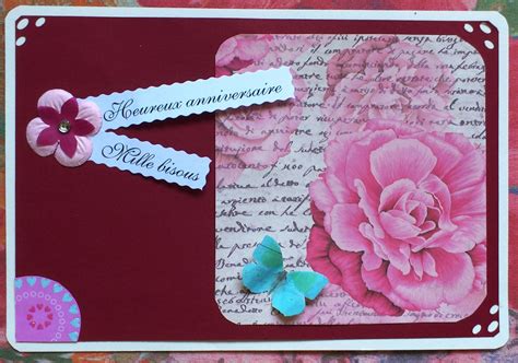 Carte D'anniversaire Rose | nanaryuliaortega site