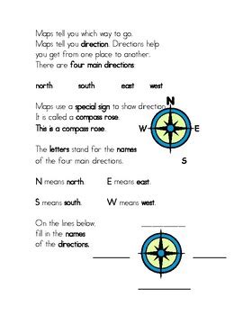 Compass Rose worksheet by Smithson's Shenanigans | TPT