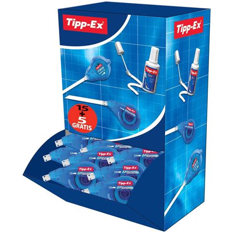 Tipp-Ex Easy-correct Correction Tape Roller 4.2mmx12m Ref 895951 Pack 15 & 5 - 102487 - Office Range