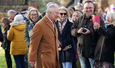 Smiling King Charles shrugs off Harry interview at Sunday service | Royal | News | Express.co.uk