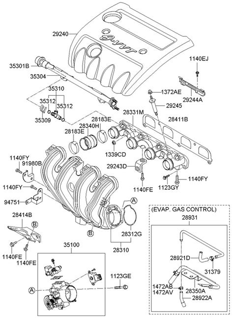 2008 Hyundai Sonata Engine Cover. 2.4 LITER - 2924025021 | Wholesale Hyundai Parts, Lakeland FL