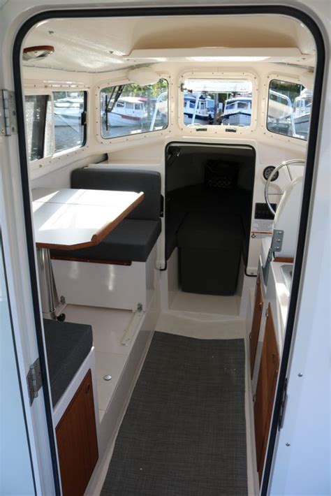 Our 22' Cruiser Boat | C-Dory Boats Boat Interior Design, Yacht ...