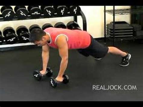 Dumbbell Renegade Rows - YouTube