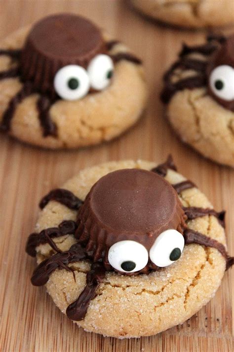 Halloween Peanut Butter Spider Cookies Recipe