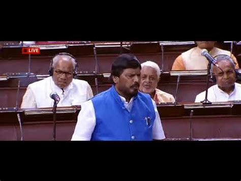 Ramdas Athawale Latest Funny COMEDY Speech in Rajya Sabha - YouTube