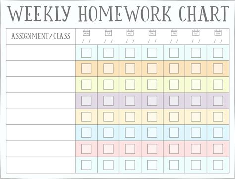 Homework (Reward) Charts - Free Printables | Live Craft Eat