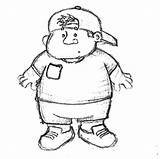 Fat People Coloring Pages sketch template