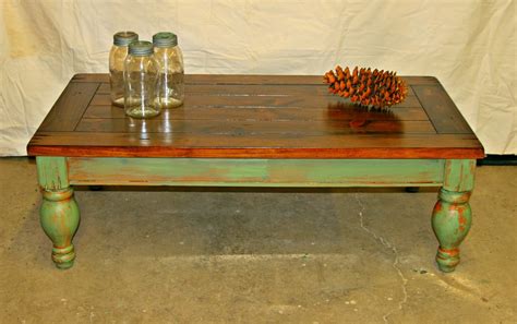 Laurel's Attic : Large Rustic Pine Coffee Table -SOLD