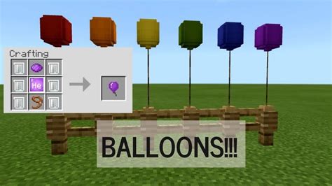 How To Make A Balloon In Minecraft In Different Colors