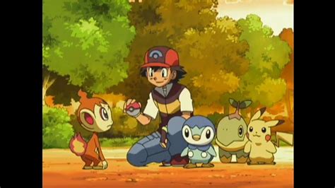 Ash catches chimchar | Pokemon Diamond and Pearl. - YouTube