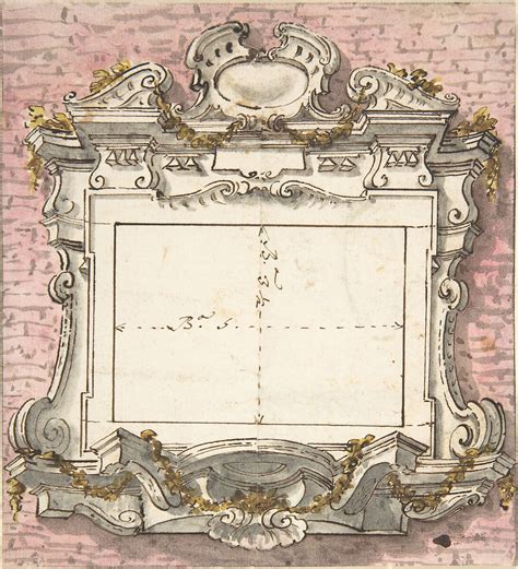 Anonymous, Italian, first half of the 18th century | Design for a Wall-mounted Epitaph | The ...