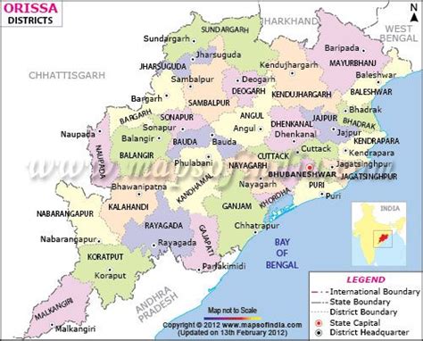 Political Map Of Odisha