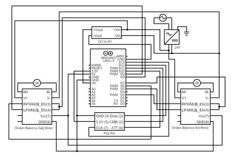 PS2 Arduino - Circuits - Circuit Diagram