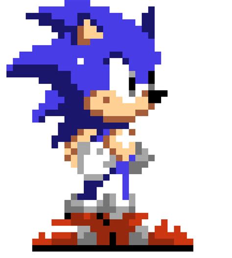 Sonic (3 & Knuckles) custom sprite | Pixel Art Maker