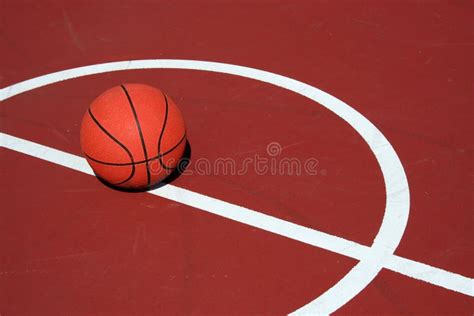 Basketball at center court stock photo. Image of sport - 3296544