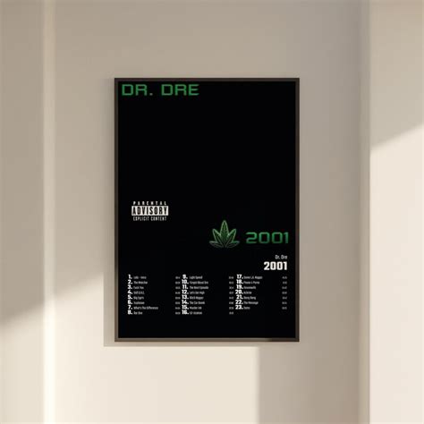 Dr Dre 2001 Album Cover Poster Wall Art Dr Dre 2001 - Etsy