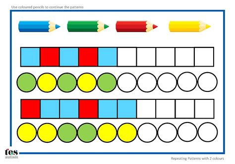 TEACCH/Workstation ideas: Patterns with 2 colours | Teaching Resources | Math patterns, Pattern ...