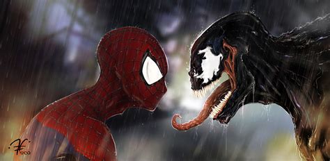 ArtStation - Spiderman & Venom Fan Art