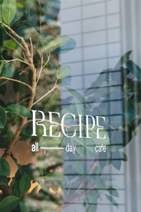 RECIPE all day cafe :: Behance