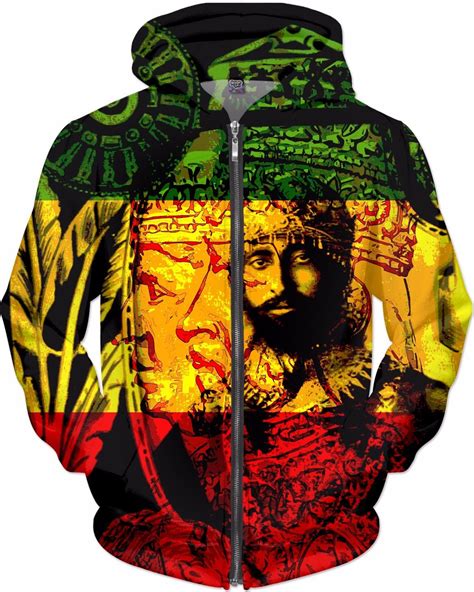 Rasta Clothing Haile Selassie Natural Mystic All Over Print | Rasta clothes, Bob marley clothing ...