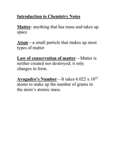 Matter- anything that has mass and takes up space