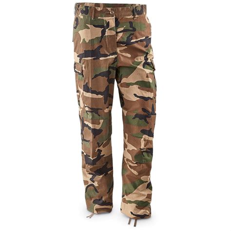 Men's Woodland Camo BDU Pants - 667124, Tactical Clothing at Sportsman's Guide