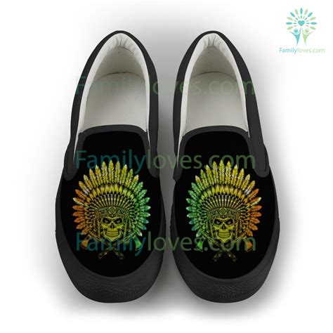 Buy Native american shoes colors skull - Familyloves.com