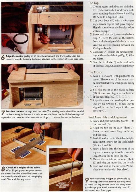 Drum Sander Plans • WoodArchivist