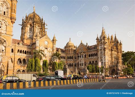 Chhatrapati Shivaji Terminus Railway Station Editorial Image - Image of historical, building ...