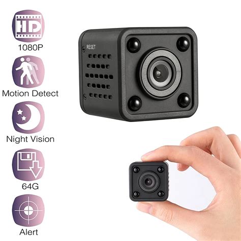 HBUDS Mini DV Camera Small Camera 1080P Full HD Portable Mini Video Camera with IR Night Vision ...