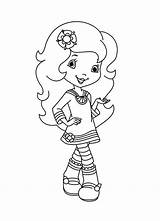 Shortcake Sketch Coloring Page sketch template