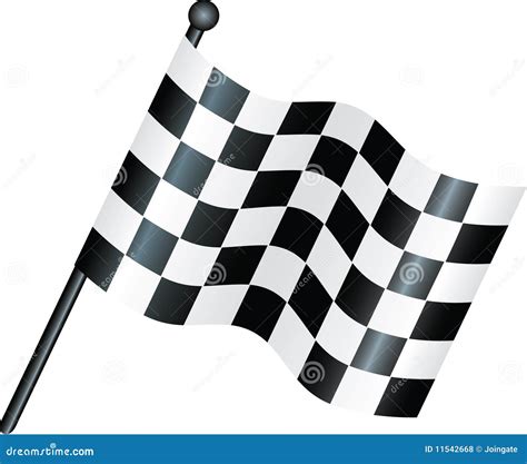 Chequered flag stock vector. Illustration of white, black - 11542668