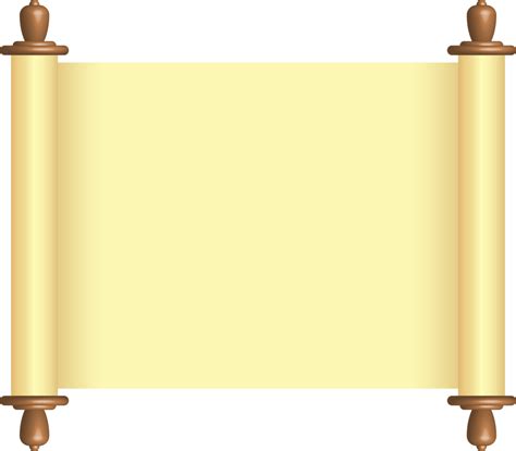 Blank paper scroll png illustration 8499991 PNG