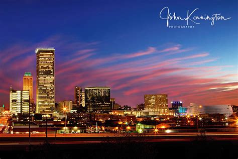 Images For.Life by John Kennington | Tulsa Skyline Sunset, Oklahoma