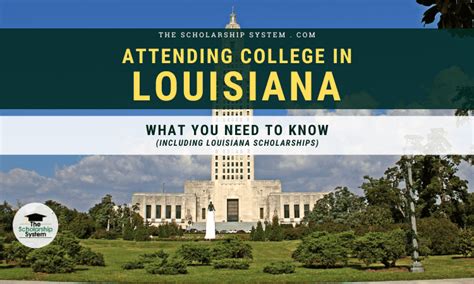 Attending College in Louisiana: What You Need to Know (Including ...