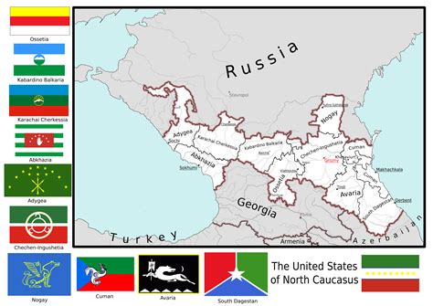 Caucasus Flag Map - Anti Vuvuzela