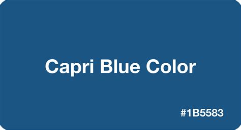 Capri Blue Color: Best Practices, Color Codes, Palettes & More!