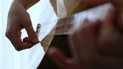 Playing Turkish Traditional String Instrument Known Stock Footage Video ...